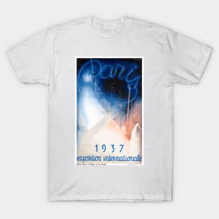 Vintage Travel Poster France Paris Exposition Internationale T-Shirt